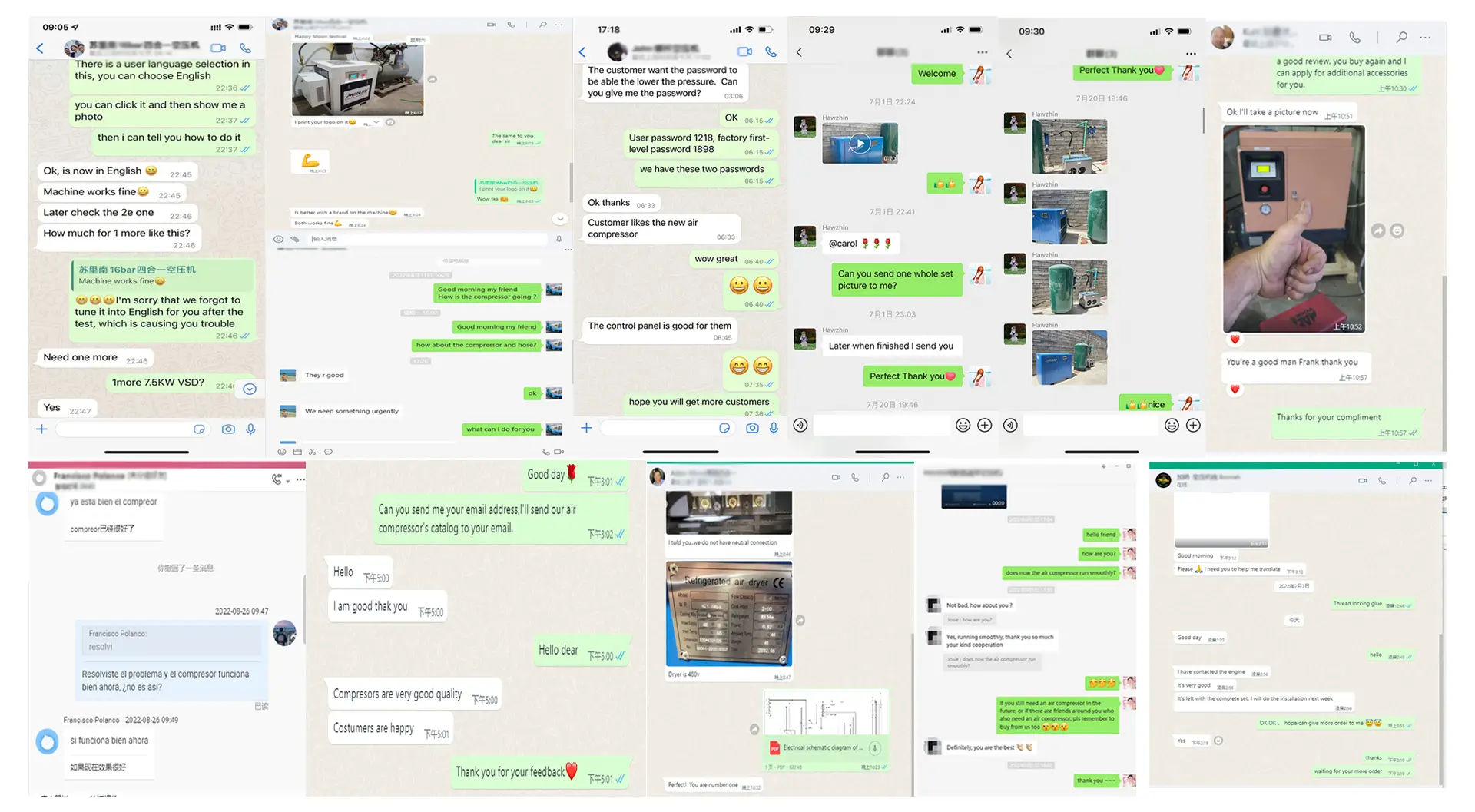 air compressor feedback