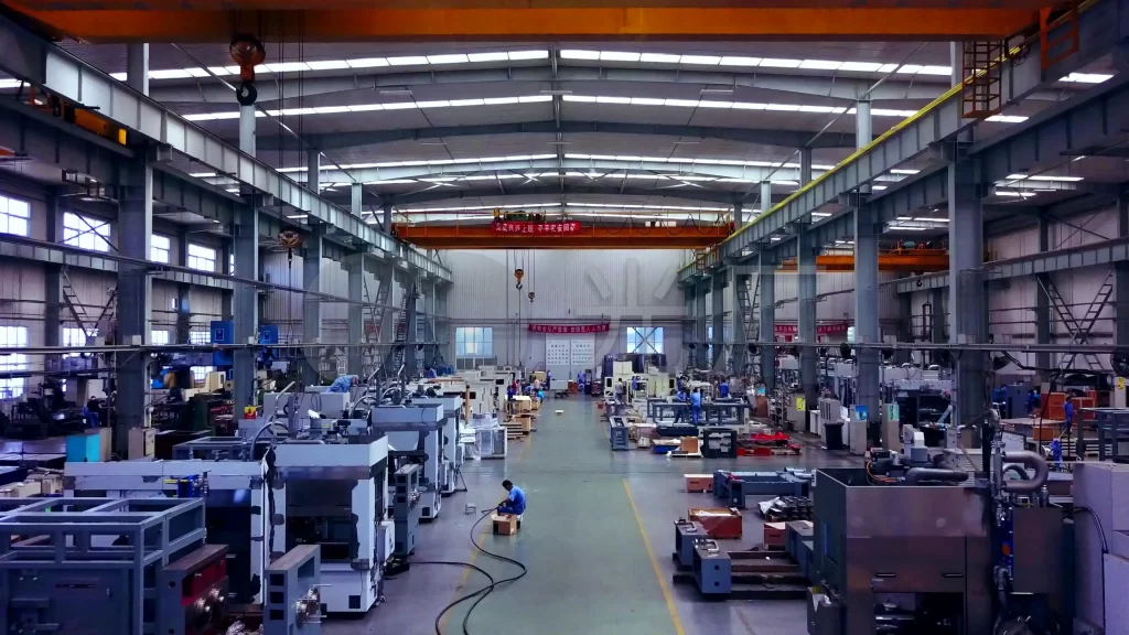 Aerial photos of the factory workshop