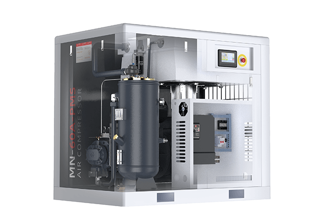 Picture of a High-Pressure Screw Air Compressor