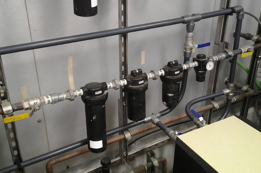 a piping system(air compressor)