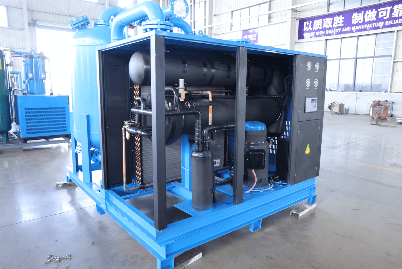 an industrial air compressor