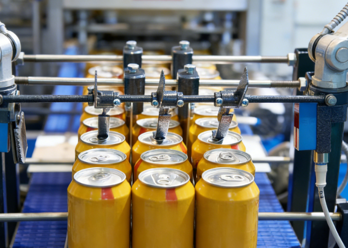 Canned beer production line