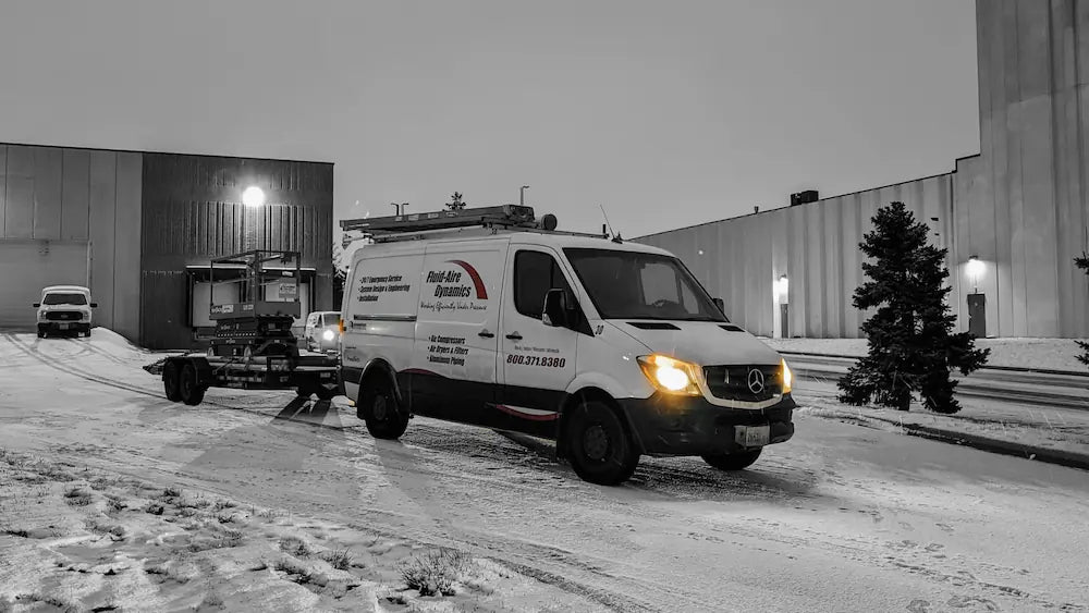 Production work is underway in extremely cold regions.